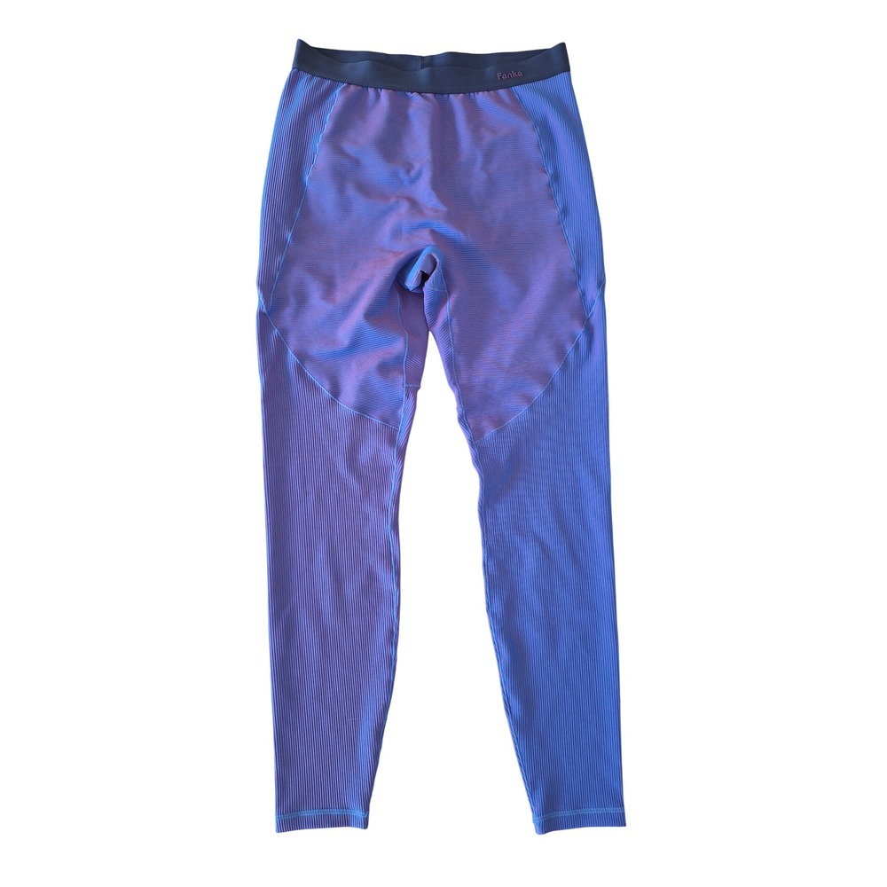 Fanka Lift N Curve Ribbed Scrunch Butt Leggings Purple Blue Iridescent XL Womens